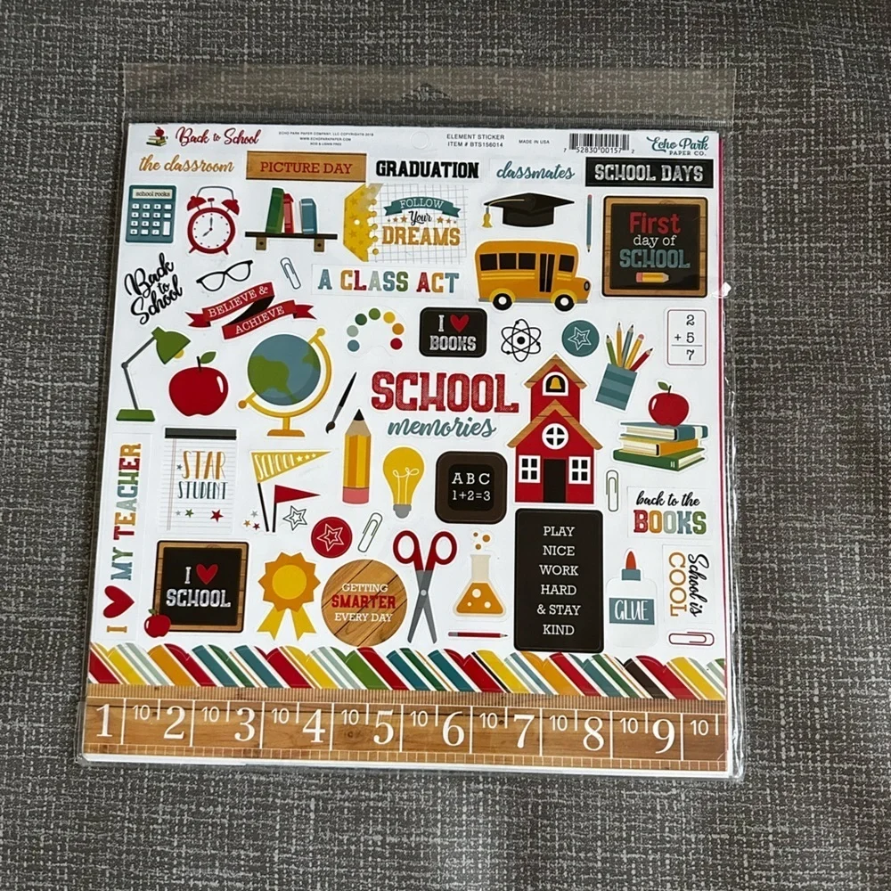 Echo Park Paper Company Back to School Collection Kit paper - Picture 1 of 7